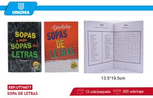 Pack de 12 SOPA DE LETRAS