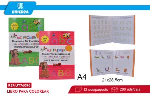 Pack de 12 Cuaderno de apresto y control de lápiz A4