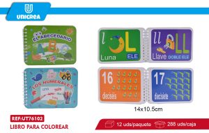 Pack de 12 Libro cognitivo anillado para niños A5