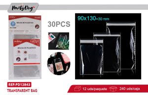 Bolsa Plástica Cierre Con Adhesivo 9X13CM 30PCS