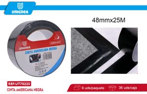 CINTA AMERICANA NEGRA 48MMX25M
