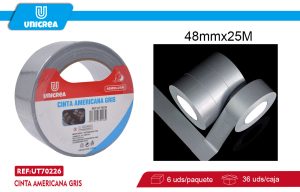 CINTA AMERICANA GRIS 48MMX25M