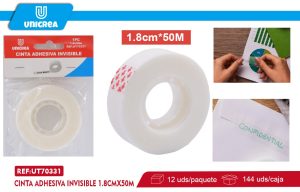 Cinta Adhesiva Invisible 1.8CMX50M