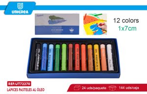 Lápices Pasteles Al Oleo 12 COLORES