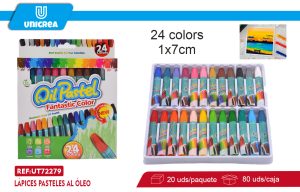 Lápices Pasteles Al Oleo 24 COLORES
