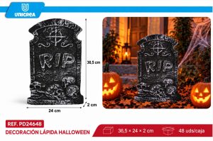 Lápida Decoración Halloween 36.5X24CM