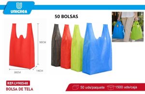 PACK 50 BOLSAS DE TELAS 30X50X14CM