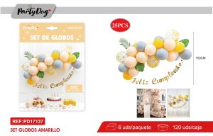 SET DE GLOBOS CADENA 25PCS