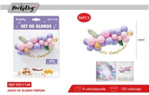 SET DE GLOBOS CADENA 26PCS