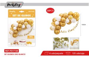 SET DE GLOBOS CADENA 26PCS
