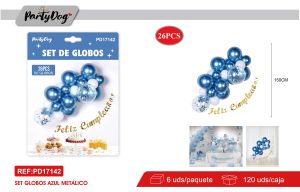 SET DE GLOBOS CADENA 26PCS