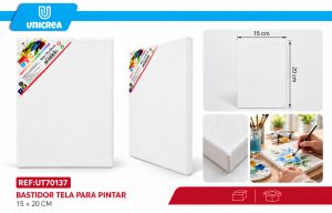 BASTIDOR ALGODON PARA PINTAR 280G 15*20CM