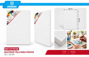 BASTIDOR ALGODON PARA PINTAR 280G 20*30CM