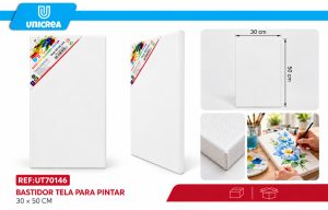 BASTIDOR ALGODON PARA PINTAR 280G 30*50CM
