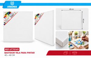 BASTIDOR ALGODON PARA PINTAR 280G 40*40CM