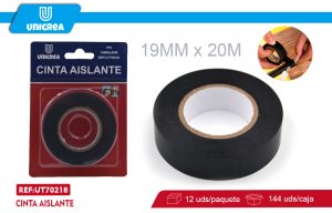 CINTA AISLANTE NEGRA 1.9CMX20M