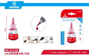 TINTA PARA MARCADOR PIZARRA RECARGABLE ROJO 15ML