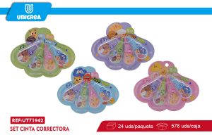 SET CINTA CORRECTORA Retráctil 4PCS