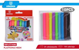 PLASTICINAS NEON COLORES 10PCS