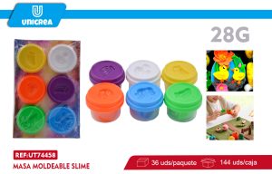 Masas Moldeables 6 COLORES 28G