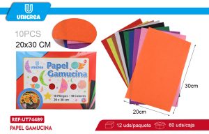 PACK 12 DE ESTUCHE PAPEL GAMUCINA 20X30CM 10PCS