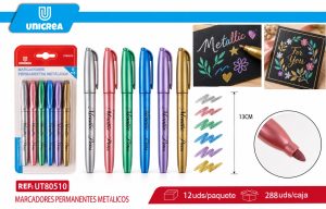 MARCADORES PERMANENTES METÁLICOS 6PCS