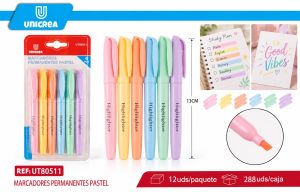 MARCADORES PERMANENTES PASTEL 6PCS